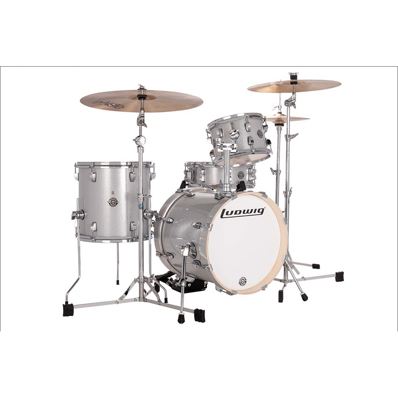 Ludwig Breakbeats Shell Pack - Silver Sparkle
