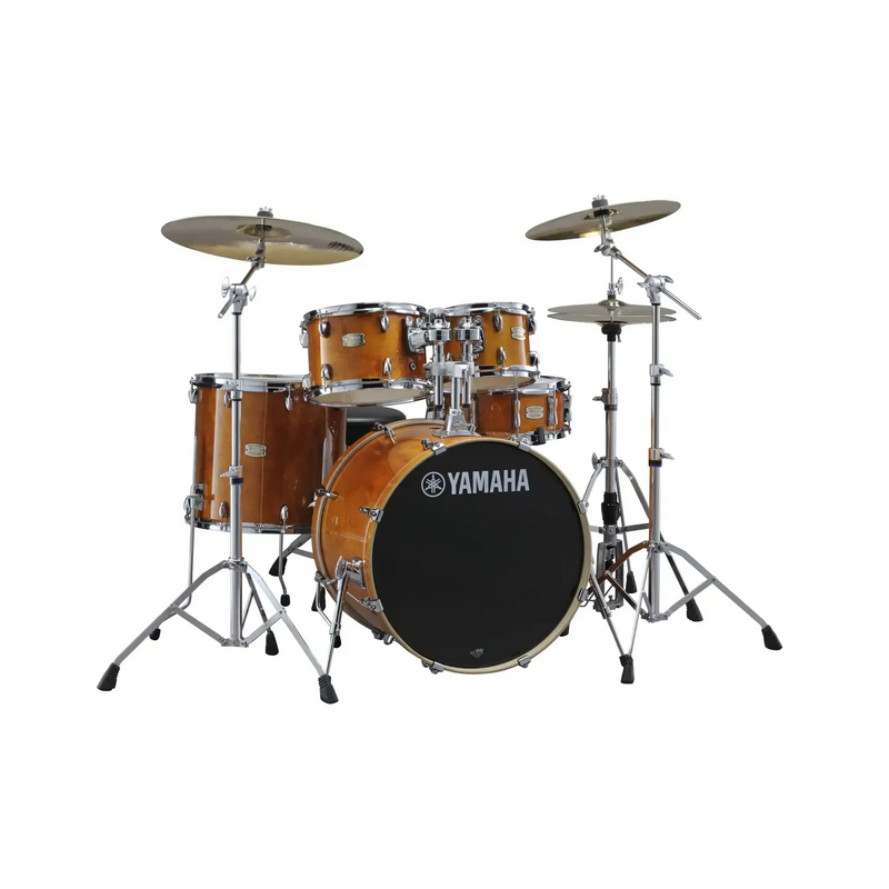 Yamaha Stage Custom Birch 5Piece Fusion Drum Kit Honey Amber w/700