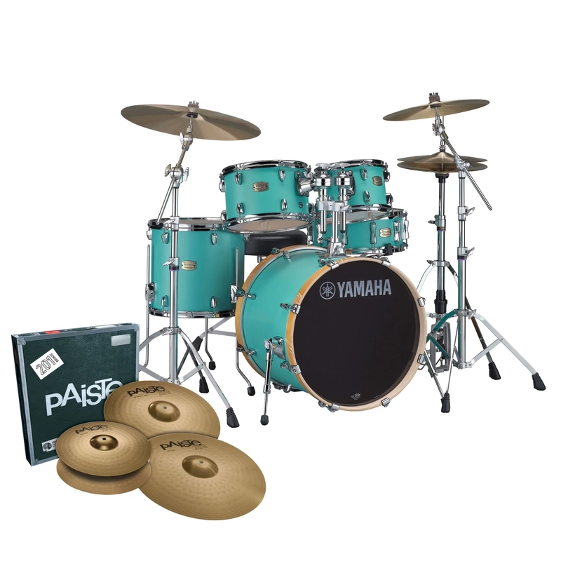 YAMAHA STAGE CUSTOM NEXT STAGE DRUM KIT PACKAGE - FUSION - MATTE SURF GREEN