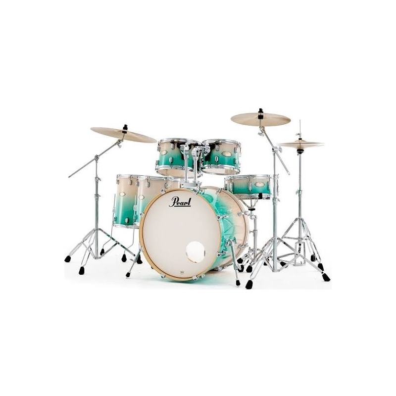 Pearl Decade Maple Artisan 22" 6-Piece Kit - White Beach Pine Fade (free 14" add on floor tom)