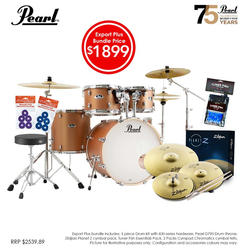 Pearl Export PLUS 20" Fusion Drumkit Package Aztec Gold