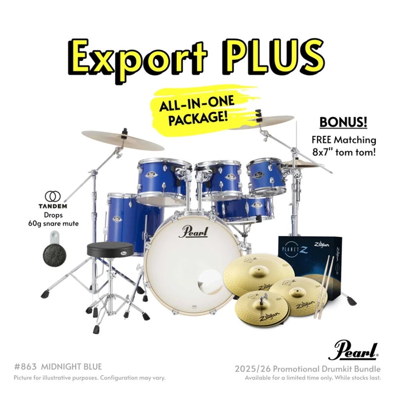 Pearl Export EXX 20" 6-Piece Fusion Kit Package - Midnight Blue 