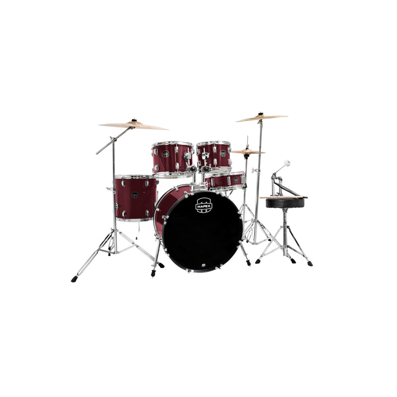 Mapex Prodigy 20" 5-Piece Drum Kit - Burgundy w/cymbals
