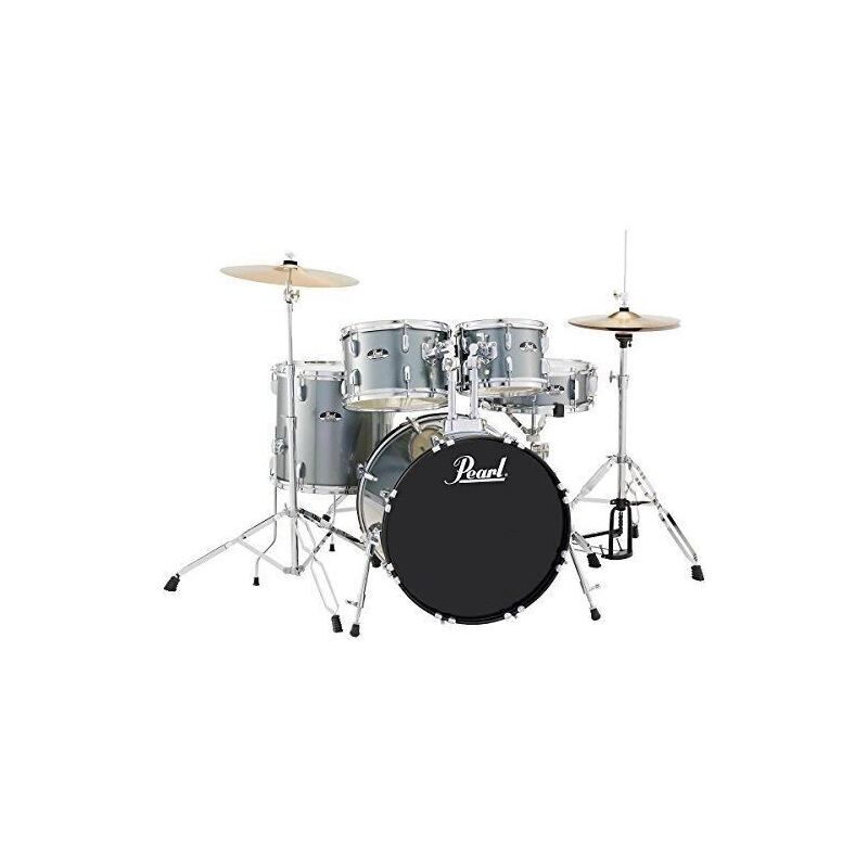 RS 20" 5-PCS FUSION DRUM KIT  w/HARDWARE AND CYMBALS  CHARCOAL METALLIC
