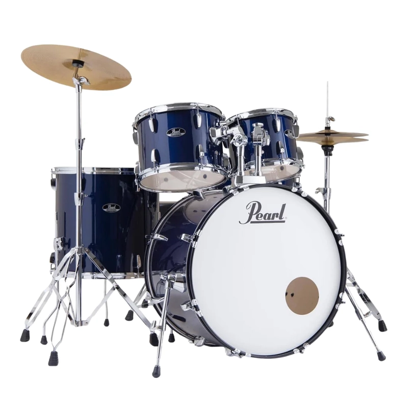 Pearl Roadshow 20" 5-Piece Fusion Drum Kit with Hardware and Cymbals - Royal Blue Metallic