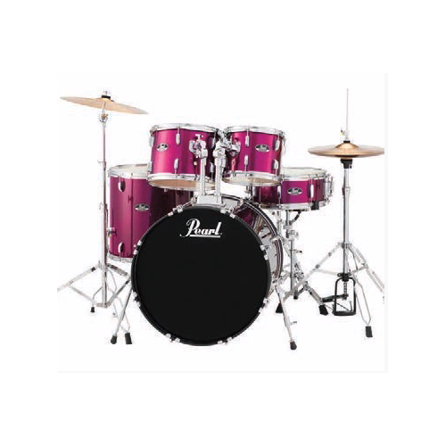 Pearl Roadshow-X 22" 5-piece Fusion Plus Drum Kit - [Pink Metallic]