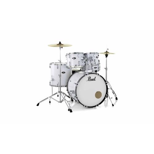 RS 22" 5-PCS FUSION PLUS DRUM KIT w/HARDWARE AND CYMBALS  PURE WHITE