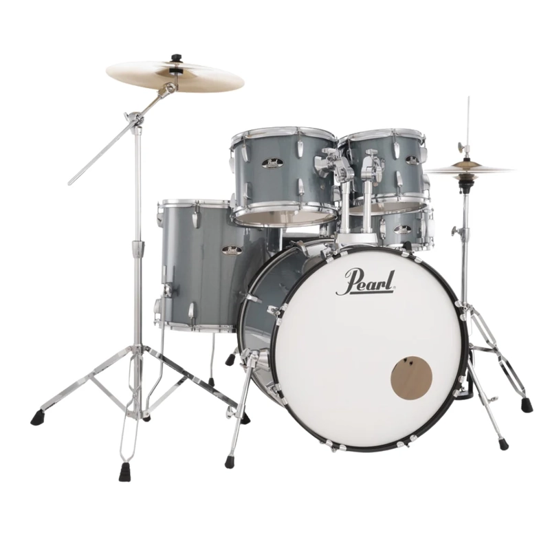 Pearl Roadshow 22" 5-Piece Drum Kit Package with Cymbals - Charcoal Metallic