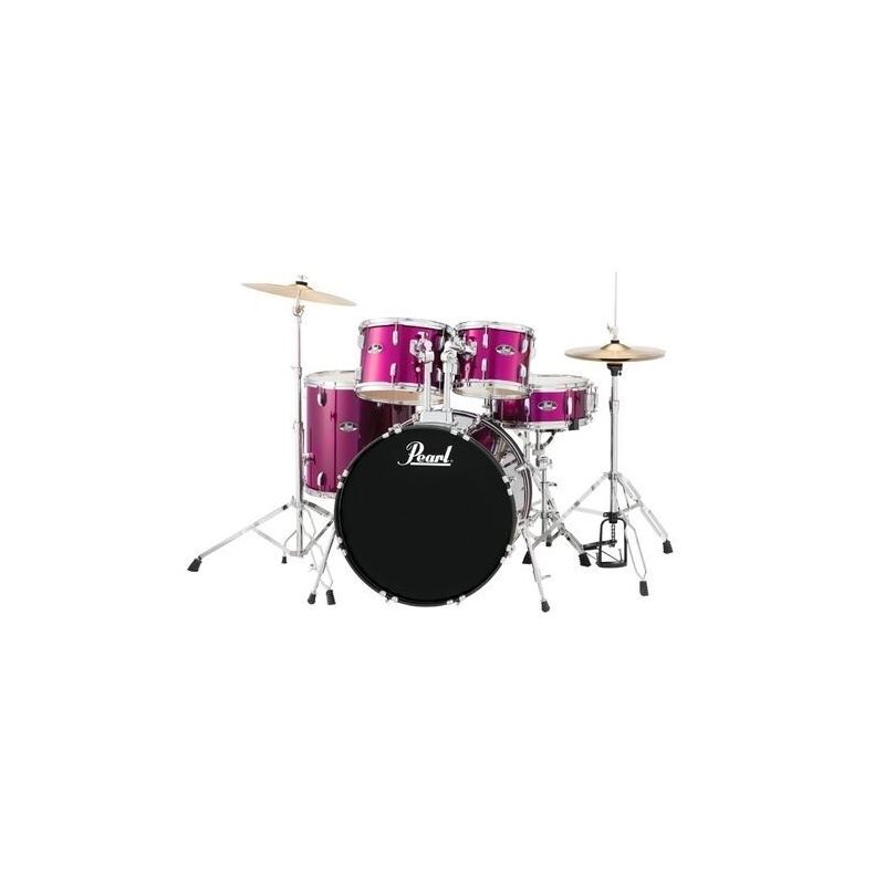RS 22" 5-PCS FUSION PLUS DRUM KIT w/HARDWARE AND CYMBALS  PINK METALLIC