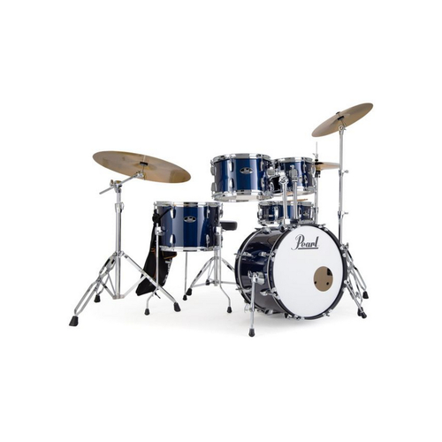 RS JUNIOR 5-PCS DRUM KIT w/HARDWARE & CYMBALS  ROYAL BLUE METALLIC