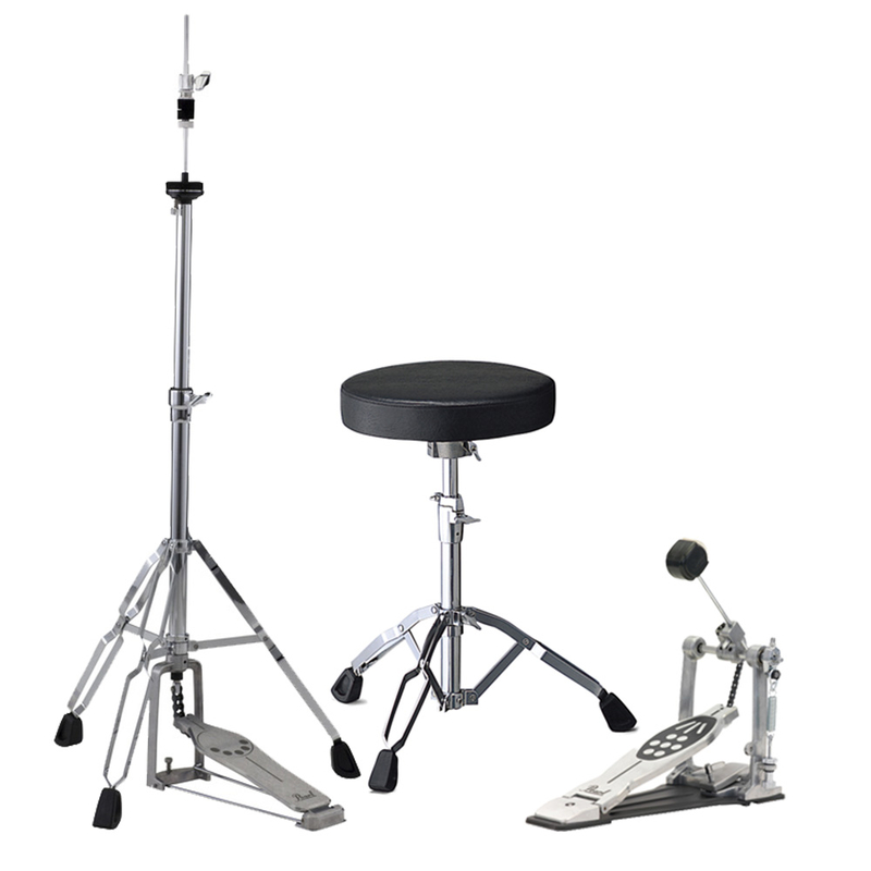 Pearl E- Kit Hardware 3 - P-920 pedal, D-790 throne & H-830 hi-hat stand