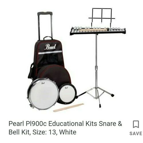 Pearl GLOCK & SNARE DRUM PERCUSSION KIT W/BAG ON