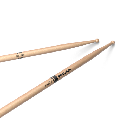 ProMark Finesse 5A Maple Drumstick, Small Round Wood Tip