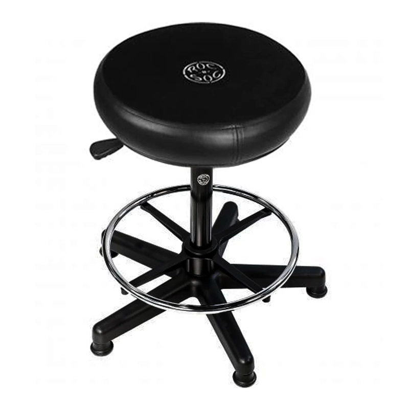 Roc-N-Soc Drum Throne Lunar Gas Extended w/ Round Black Top and Foot Ring