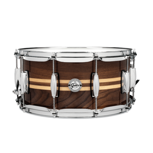 Gretsch Walnut w/Maple Inlay 14 x 6.5 Snare Drum