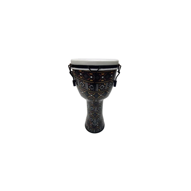 Samba DJEMBE 12” LUG TUNED Mud Cloth Design