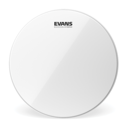 Evans Hybrid 14" Marching Snare Drum Head Batter White