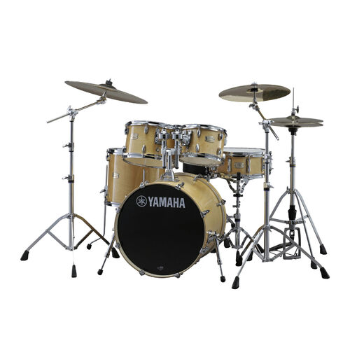 STAGE CUSTOM BIRCH FUSION KIT IN NATURAL WOOD WITH PST5 CYMBALS
