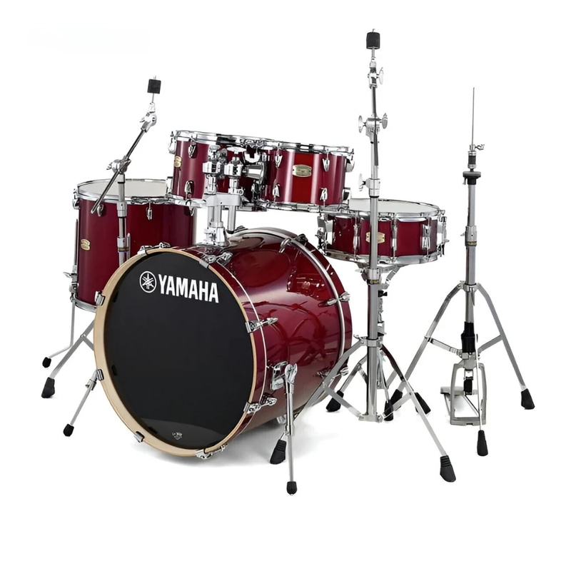 YAMAHA STAGE CUSTOM BIRCH EURO DRUM KIT - CRANBERRY RED FINISH