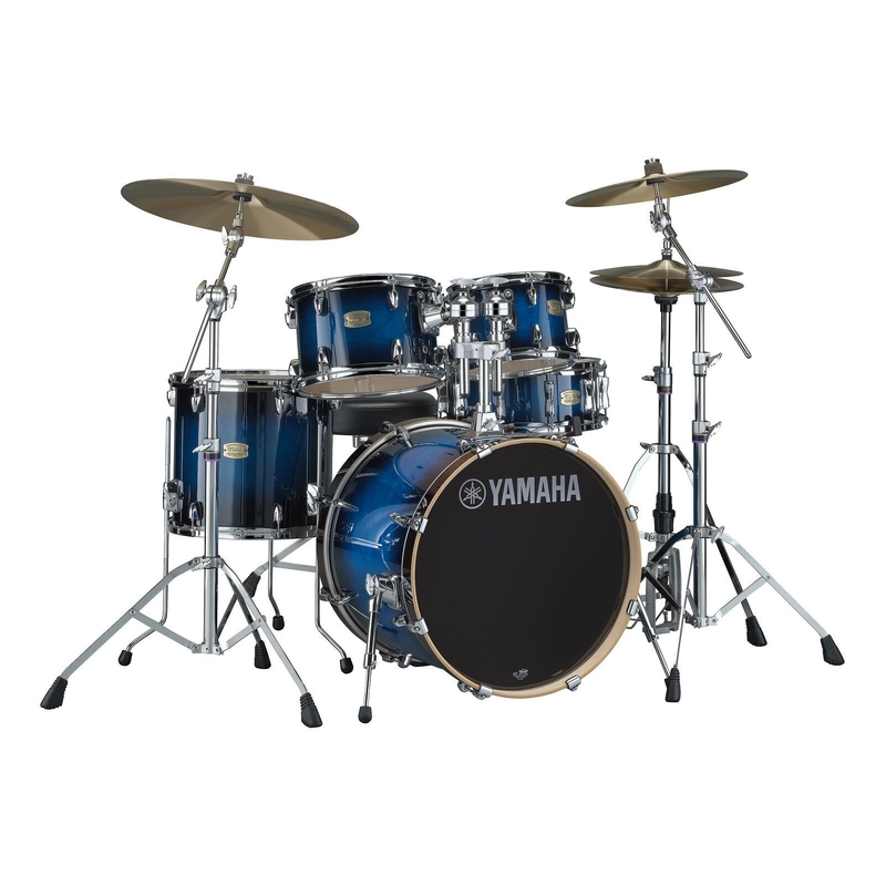 YAMAHA STAGE CUSTOM BIRCH FUSION DRUM KIT - DEEP BLUE SUNBURST FINISH