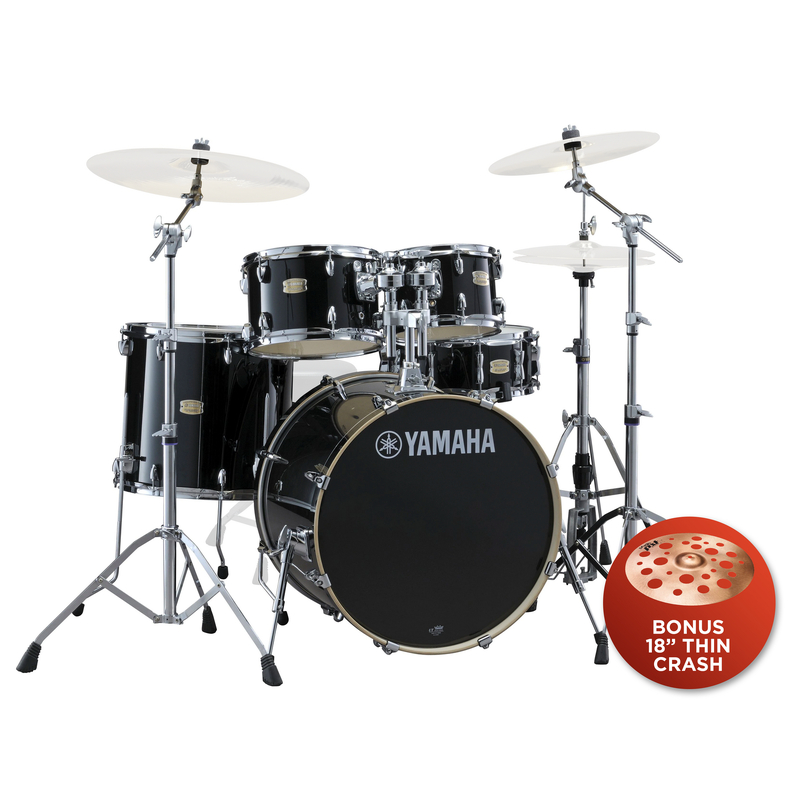 Yamaha Stage Custom 20" Fusion Drum Kit Raven Black