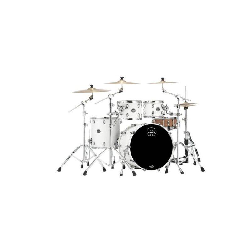 Mapex SR529XRM Saturn 4-Piece Shell Pack Drum Kit in Satin White