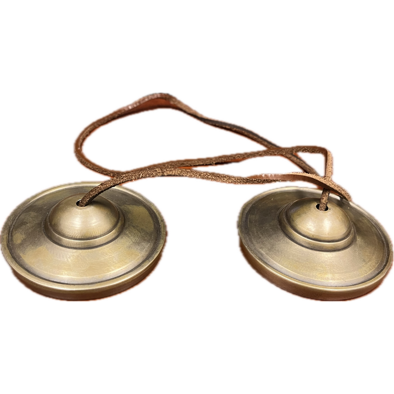 Himalayan Finger Cymbals (Pair) - Includes Case
