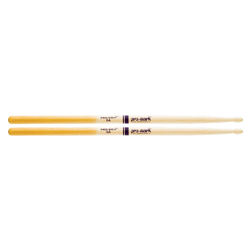 ProMark 5A WOOD TIP DRUMSTICKS PRO-GRIP AMERICAN HICKORY