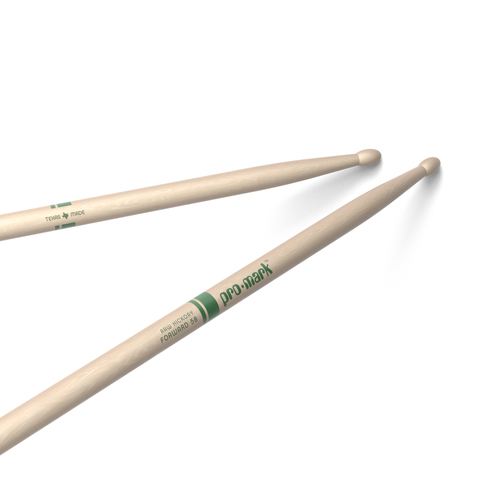 ProMark Classic Forward 5B Raw Hickory Drumstick, Oval Wood Tip