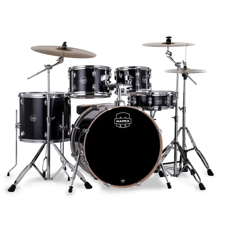 Mapex Venus 22" 5pc w/Hardware and Cymbals - Black Galaxy Sparkle