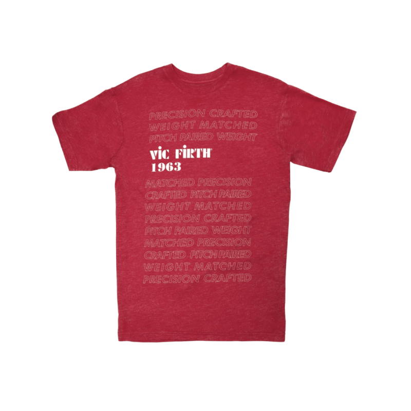 Vic Firth Ltd Ed 1963 Red Graphic T Shirt Large