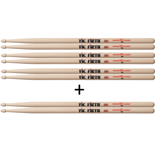 VIC FIRTH 5B PROMO PACK BUY 3 GET 1 FREE