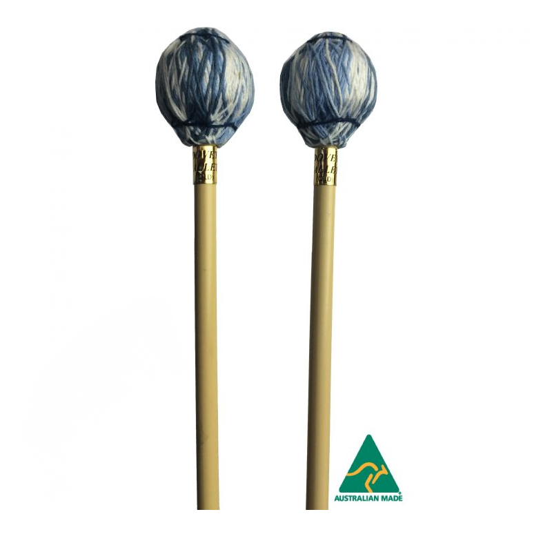 Dovey VM1R Hard Wound Marimba Mallets Rattan Handles